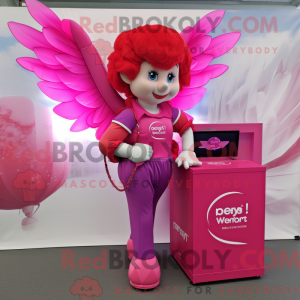 Magenta Cupid maskot...