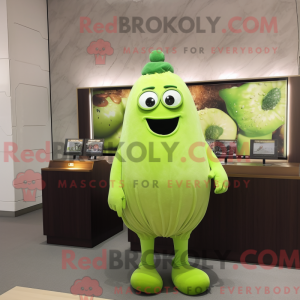 Postava maskota Lime Green...