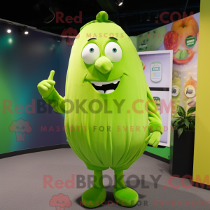 Lime Green Potato mascot...