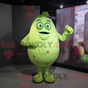 Limegrøn kartoffel maskot...