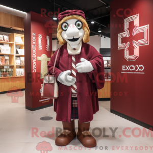 Maroon Celtic Cross maskot...