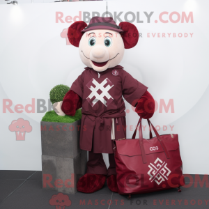 Maroon Celtic Cross maskot...