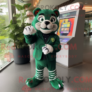 Máscara de tigre verde...