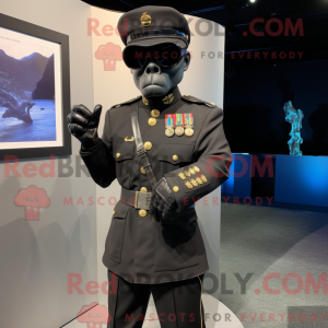 Sort Marine Recon maskot...