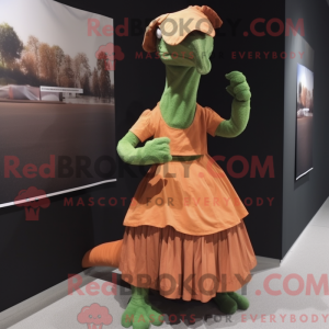 Rust Brachiosaurus maskot...