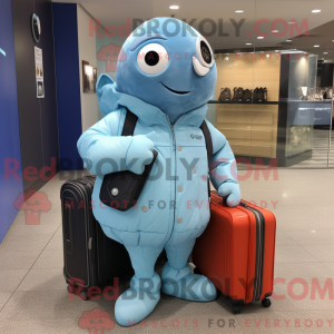 Sky Blue Oyster maskot...