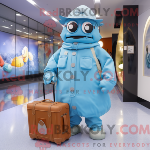 Postava maskota Sky Blue...