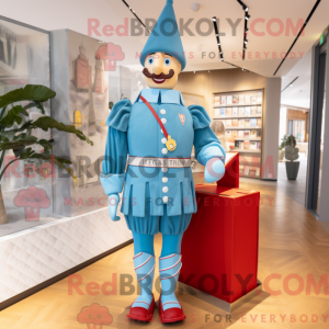 Sky Blue Swiss Guard maskot...