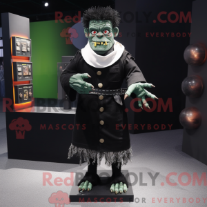 Mascotte de monstre noir de...