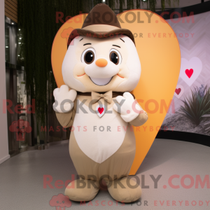 Beige Arrow Of Love mascot...