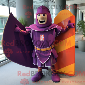 Purple Swiss Guard mascot...
