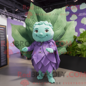 Lavendel kålblade maskot...