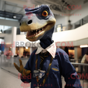 Navy Deinonychus maskot...