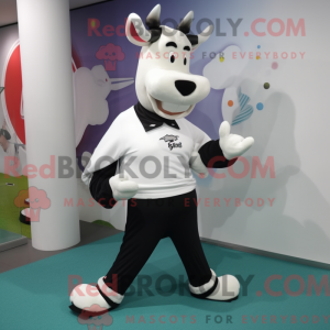 Zebu-maskotdraktfigur kledd...