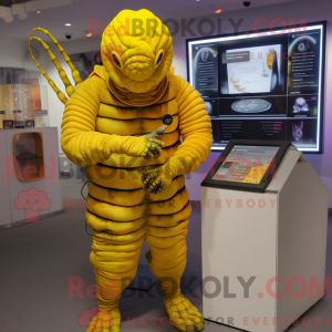 Gul Trilobite maskot...