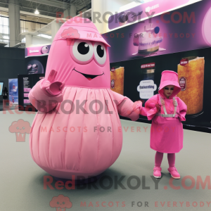 Maskottchenkostüm Pink...