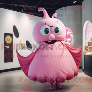 Pink Ray mascottekostuum...
