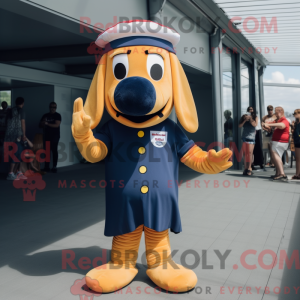 Navy Hot Dog mascot costume...