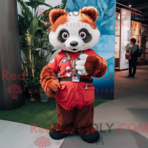 Weißer roter Panda...