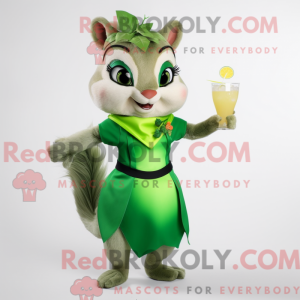 Green Chipmunk mascot...