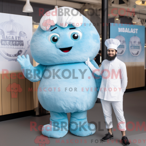 Himmelblå Falafel maskot...