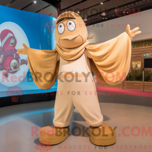 Tan Acrobat-mascottekostuum...