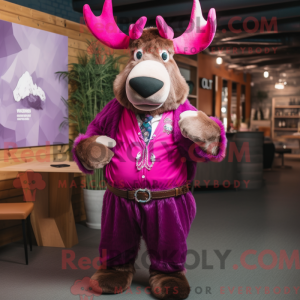 Costume mascotte de Magenta...