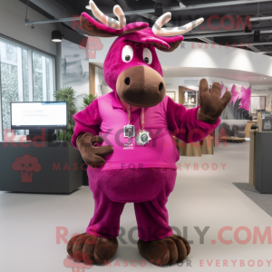 Magenta Moose máscara de...