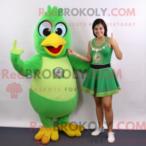 Green Butter Chicken mascot...