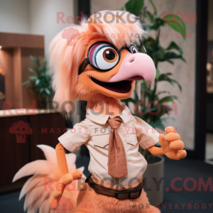 Peach Utahraptor mascotte...