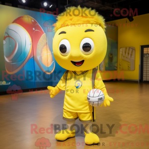 Gele volleybalbal...