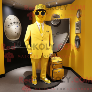 Yellow Golf Bag mascot...