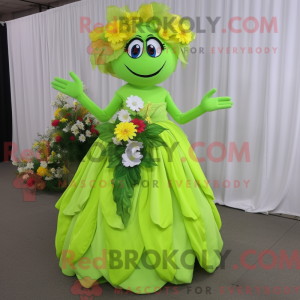 Limegrønn Bouquet Of...