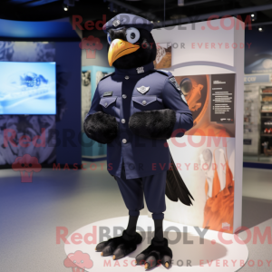 Navy Crow-maskotdraktfigure...