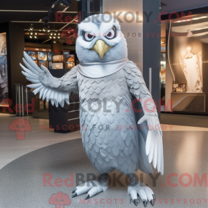 Silver Hawk-mascottekostuum...