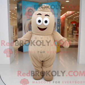 Beżowy anheng maskot...
