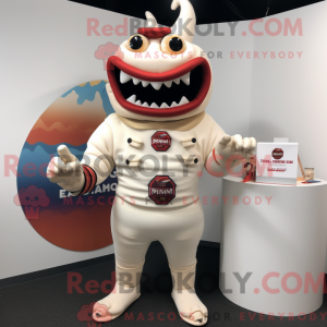 Cream Demon maskot kostume...