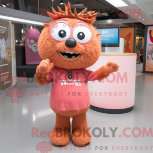 Roestroze mascottekostuum...