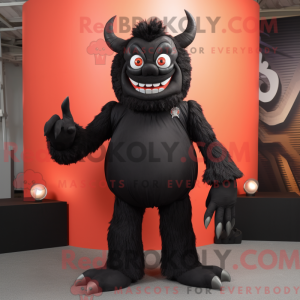 Black Demon maskot kostyme...