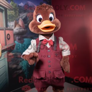 Maroon Gosling maskot...