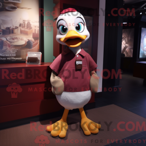 Maroon Gosling maskot...