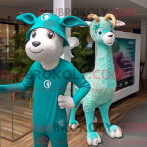 Postava maskota Teal Goat...