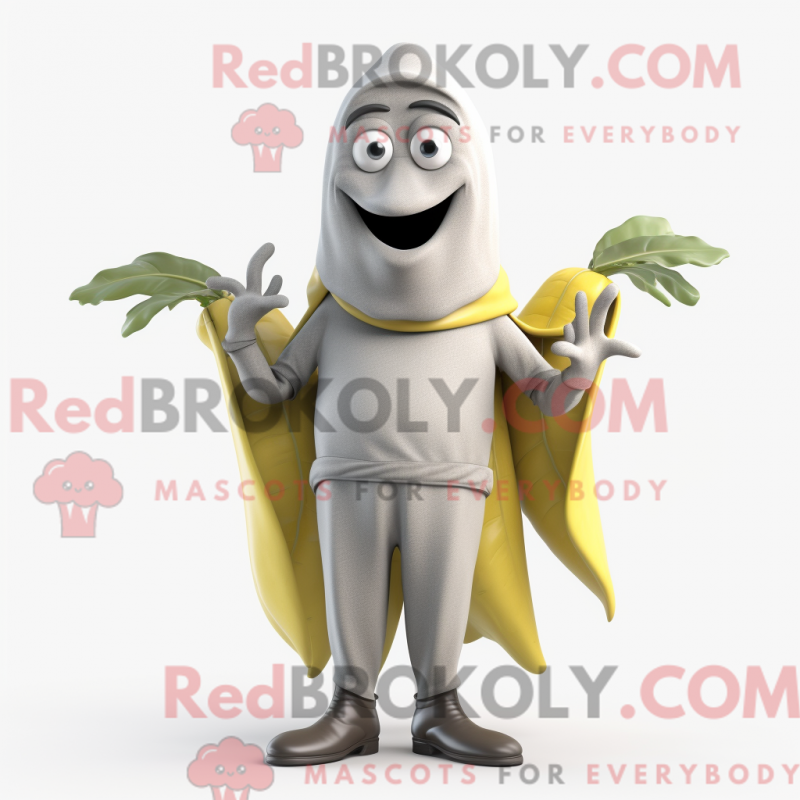 Fantasia de mascote Baa cinza com macacão e cintos - Mascotes de banana - REBROKO_239897 - RedBrokoly.com