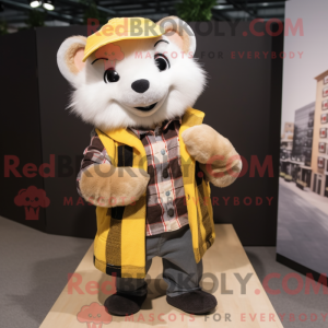 Gul Ilder maskot kostume...