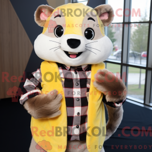Gul Ilder maskot kostume...