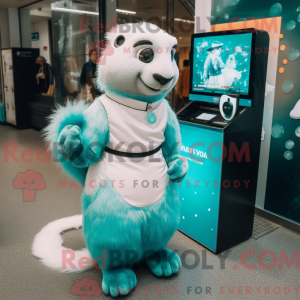 Costume mascotte de Cyan...
