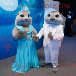 Costume mascotte de Cyan...