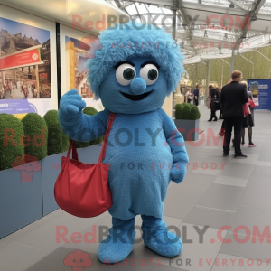 Blå Falafel maskot kostyme...
