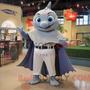 Grey Manta Ray maskot...