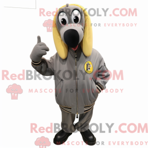 Gray Baa mascot costume...